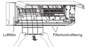 Slik fjerner du varmepumpens filtere